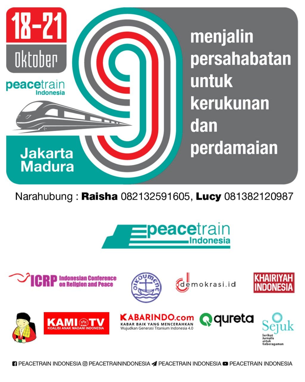 PeaceTrain Indonesia Ke-9; Siap Di Helat....!
