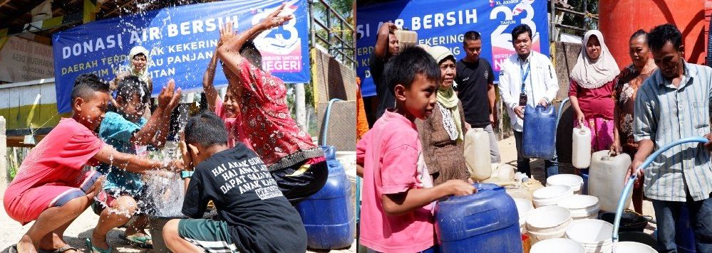 XL Axiata Kirim Air Bersih; Bantu Korban Kekeringan di Jatim dan Sulsel
