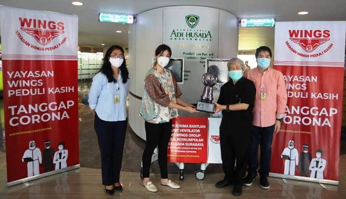 Wings Group; Donasikan 2 Ventilator kepada RS Adi Husada Surabaya