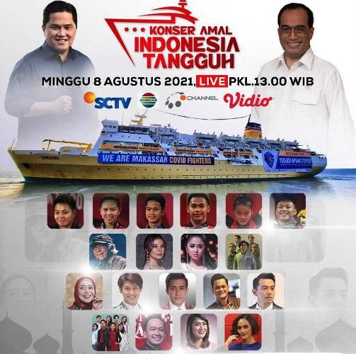 EMTEK Gelar Konser Amal Indonesia Tangguh; untuk Kapal Isolasi Terpusat Terapung Covid-19