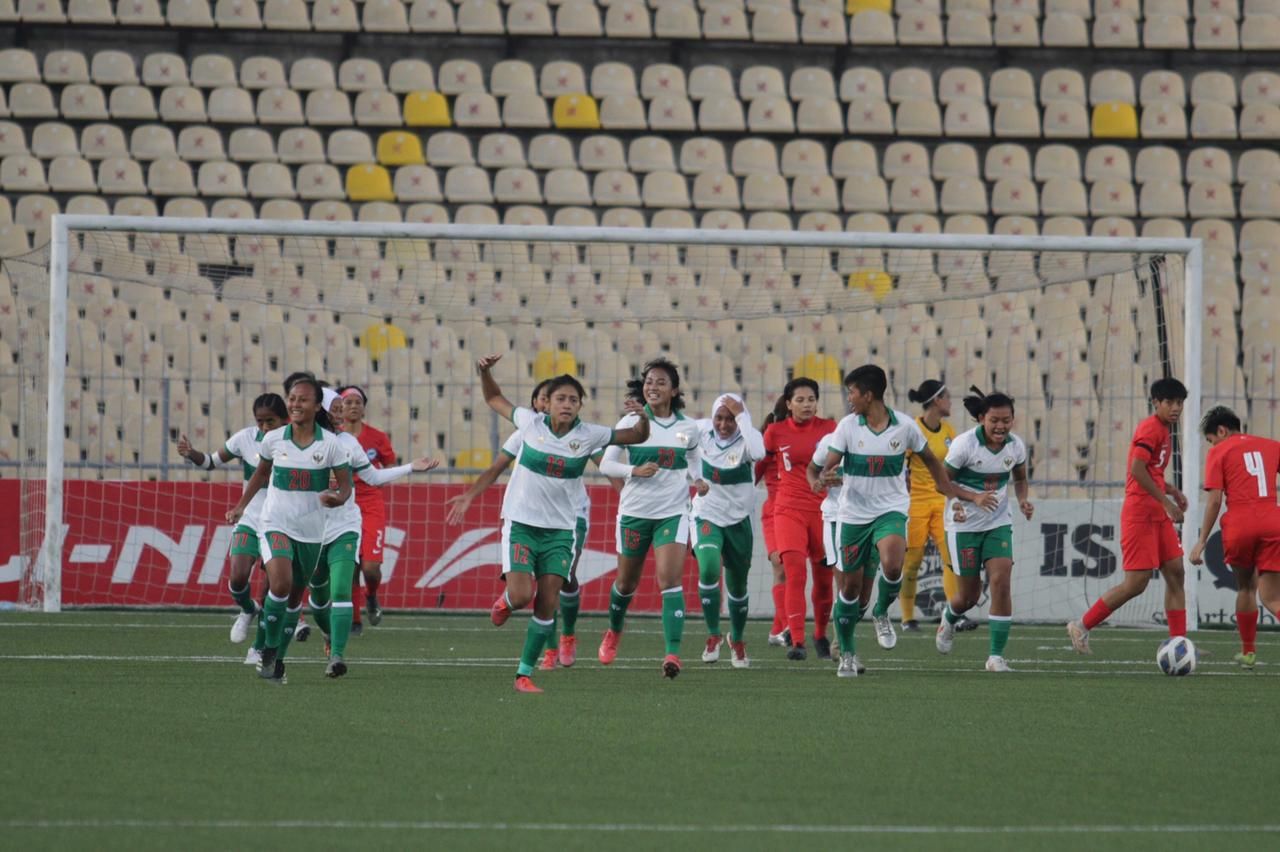 PSSI Apresiasi Kemengan Timnas Sepakbola Wanita Indonesia atas Singapura