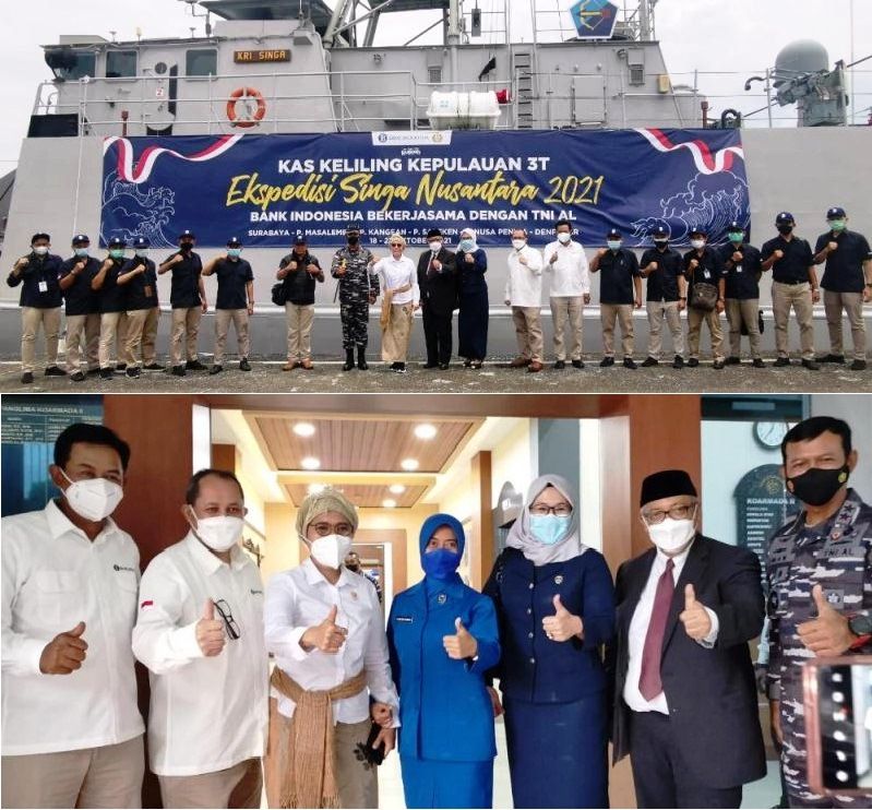BI & TNI AL Lepas Kas Keliling; Siap Layani Pulau 3T di Jatim