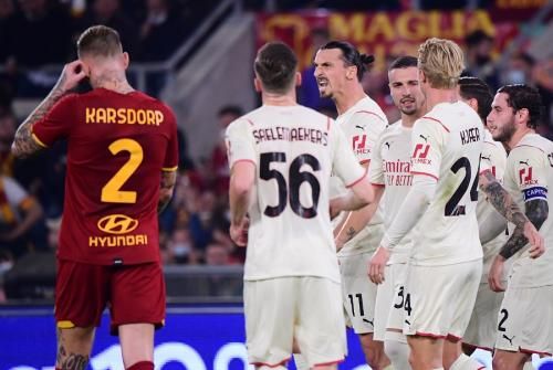Liga Italia : AS Roma dipermalukan AC Milan 1-2 di Olimpico