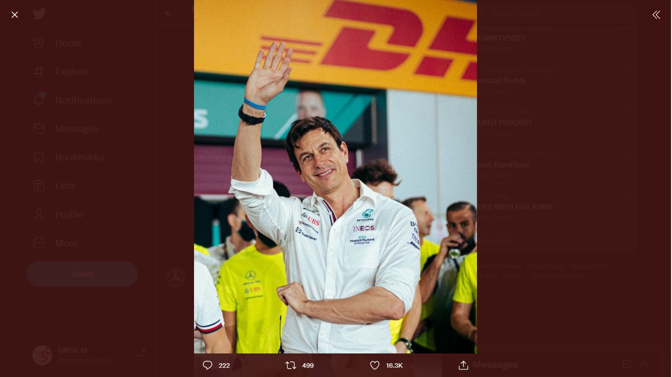Target Mercedes di Jeddah Versi Toto Wolff, Gagalkan Pesta Juara Verstappen!