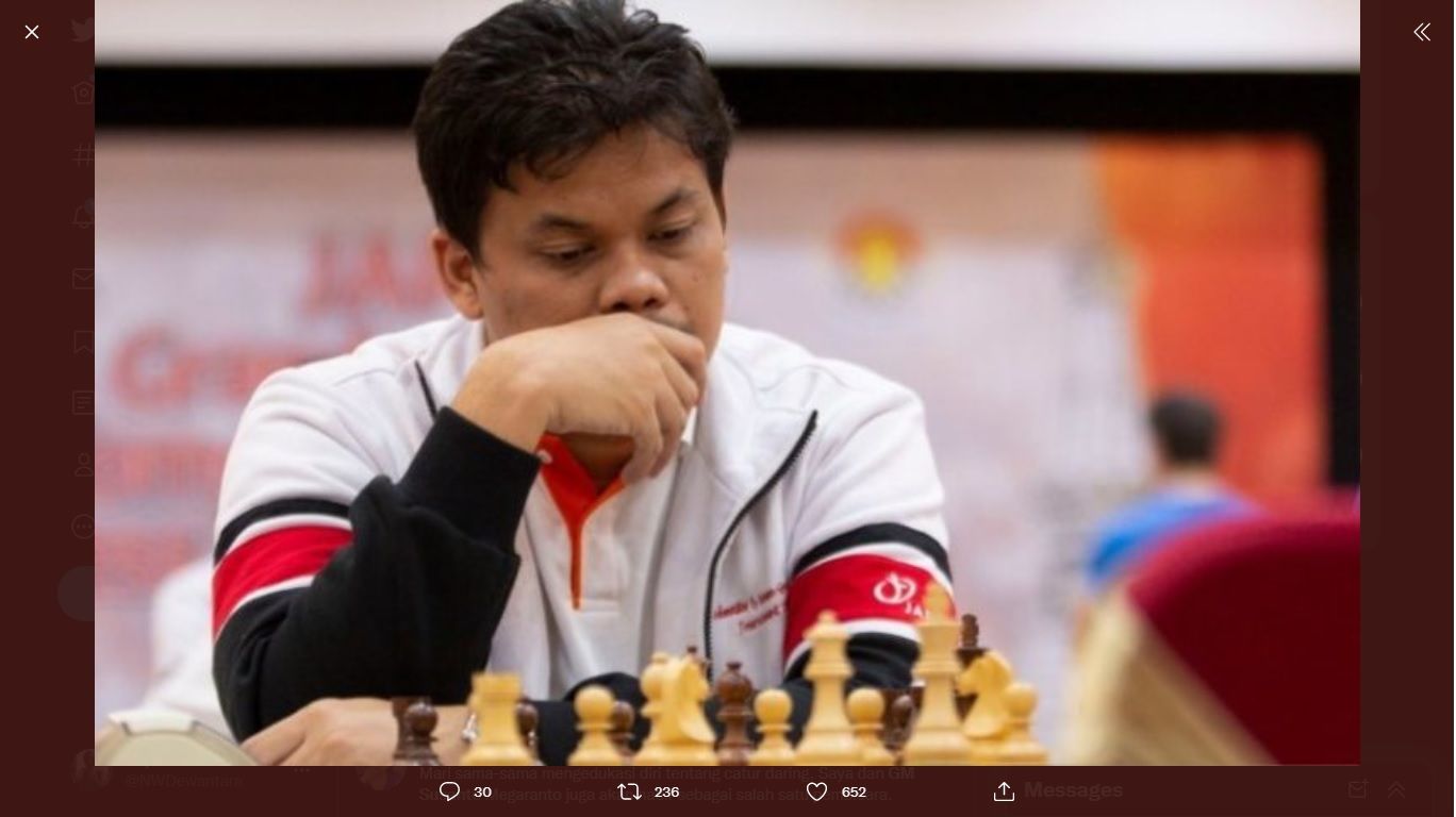 GM Susanto Belum Terkalahkan di JAPFA FIDE RATED Chess Tournament