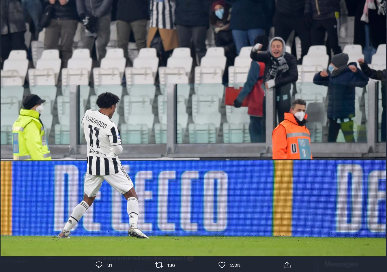 Winger Juventus Akui Tak Sengaja Cetak Gol Lewat Sepak Pojok 