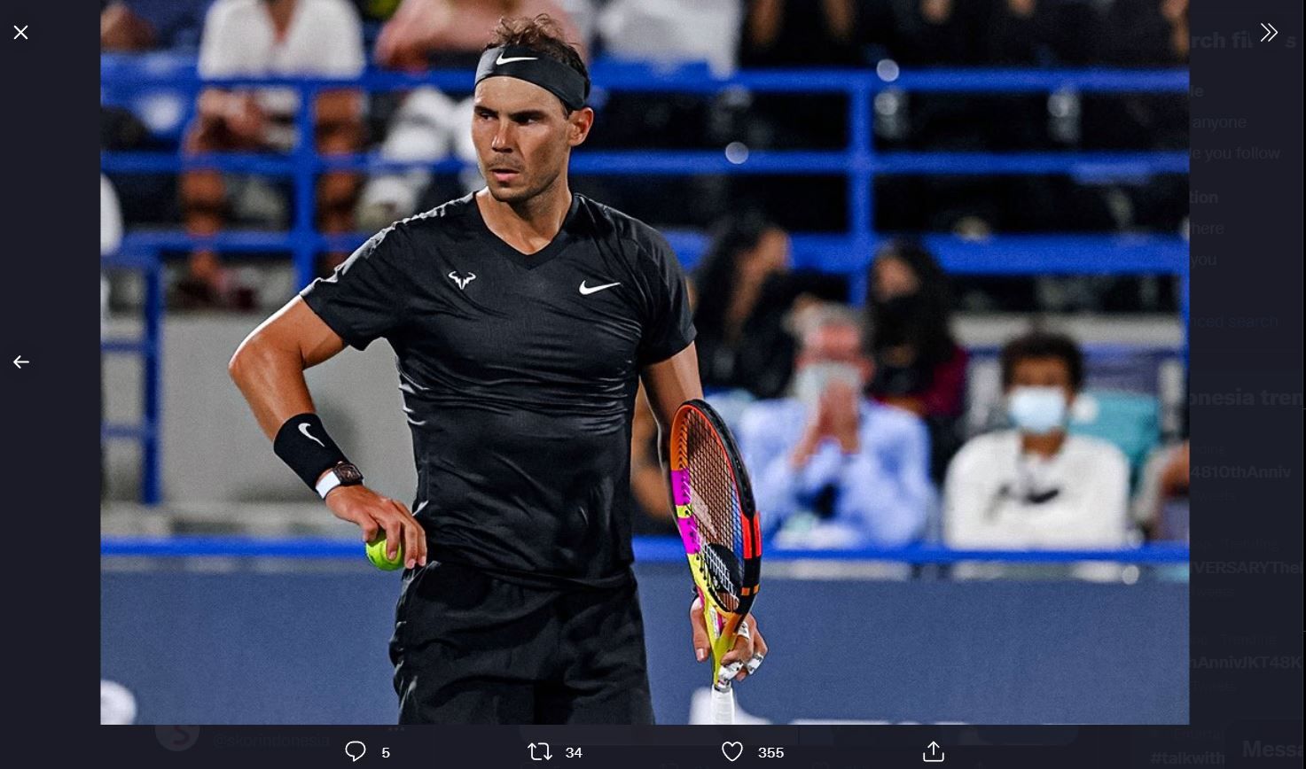 Rafael Nadal Tetap Senang Meski Tumbang di Semifinal Mubdala World Tennis Championship 2021