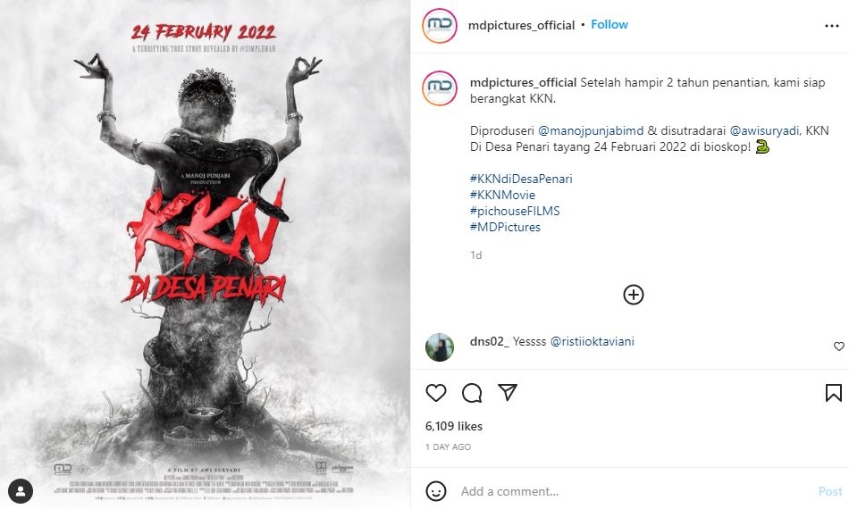 Tertunda 2 Tahun, Film "KKN di Desa Penari" Siap Rilis pada Februari 2022
