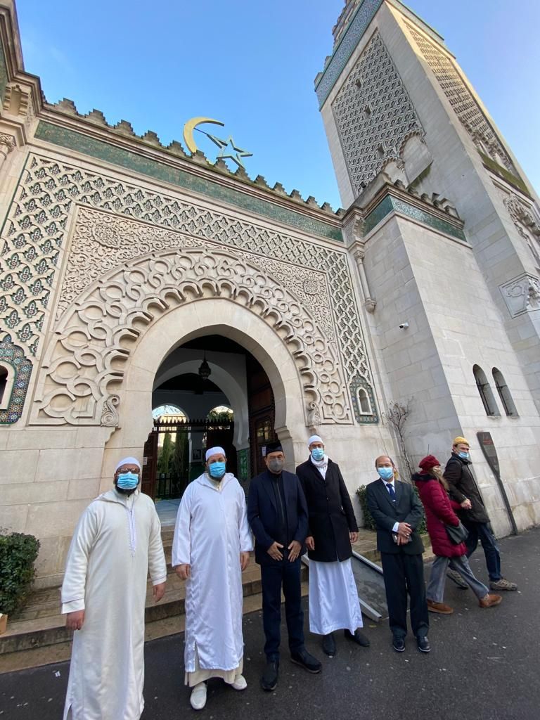 Wakil Ketua DMI  Syafruddin Bertemu Mufti Grand Mosque Paris Syekh Khalid