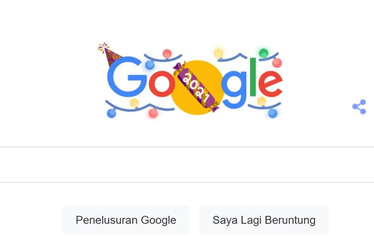 Google Rilis Doodle Meriah Sambut  New Year's Eve 2022 