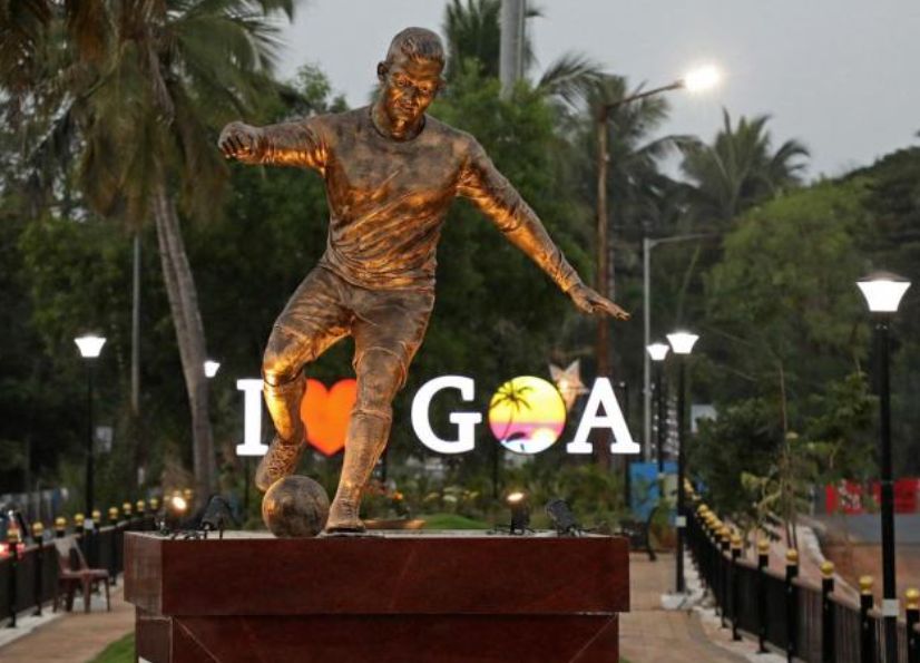 Patung Ronaldo Bikin Tersinggung Penduduk Goa di India