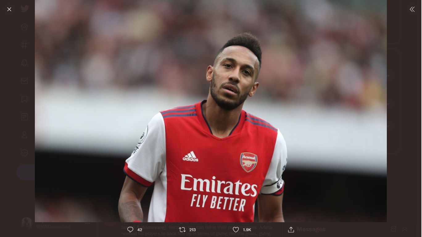 Arsenal Siap Lepas Aubameyang jika Terima Tawaran yang Pas
