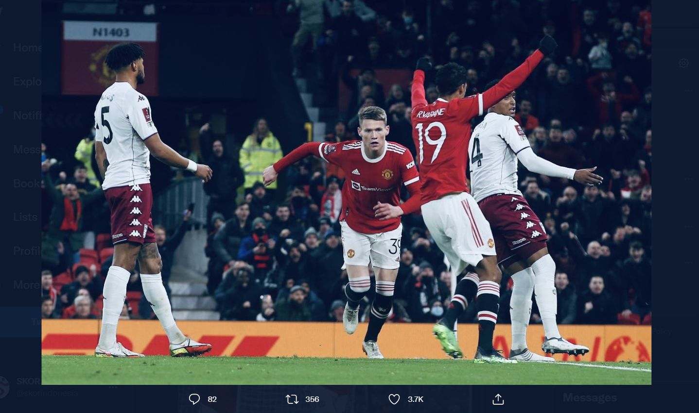 Hasil Piala FA: Manchester United Lolos ke Ronde Keempat Berkat McTominay