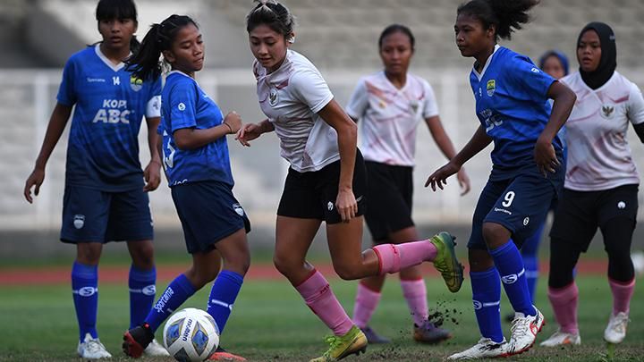 Persiapan Piala Asia Wanita 2022, Timnas Putri Indonesia Taklukkan Persib 