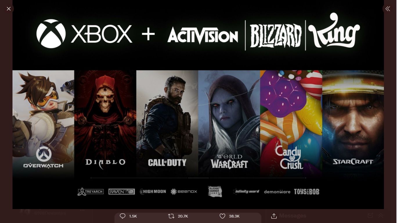 Microsoft Akuisisi Activision Blizzard, Bawa Call of Duty ke XBox