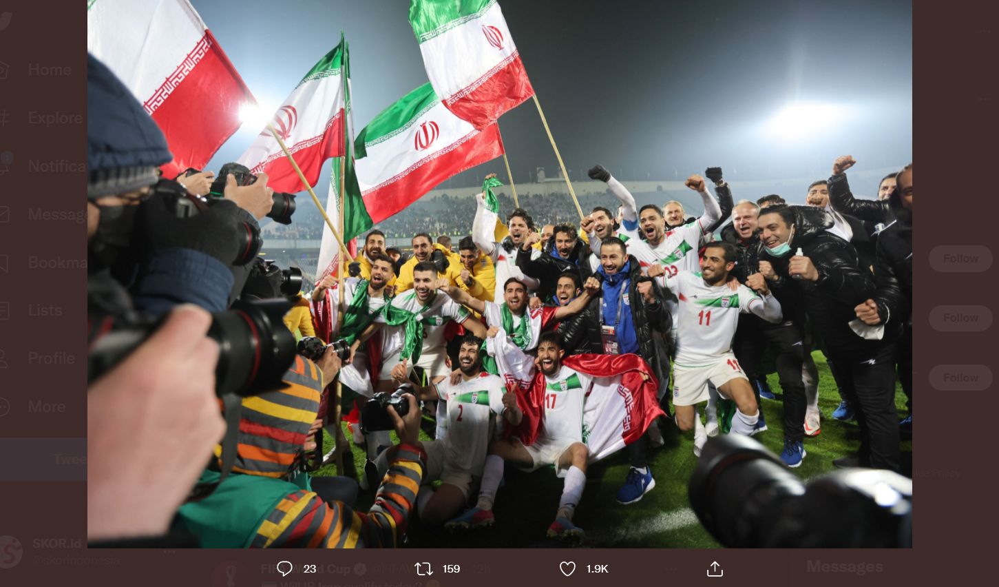 Iran, Negara Asia Pertama Lolos Piala Dunia 2022