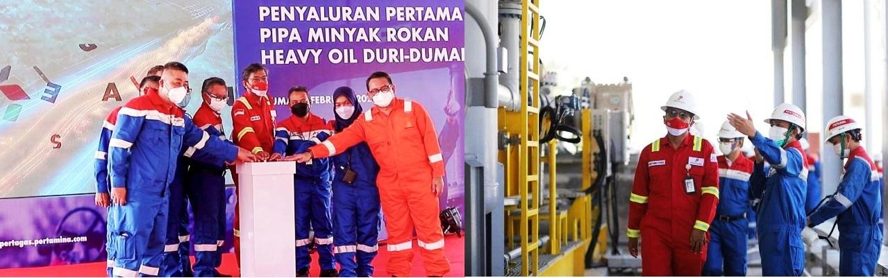 Pertamina Sukses Uji Coba Penyaluran Minyak Pertama Proyek Pipa Rokan