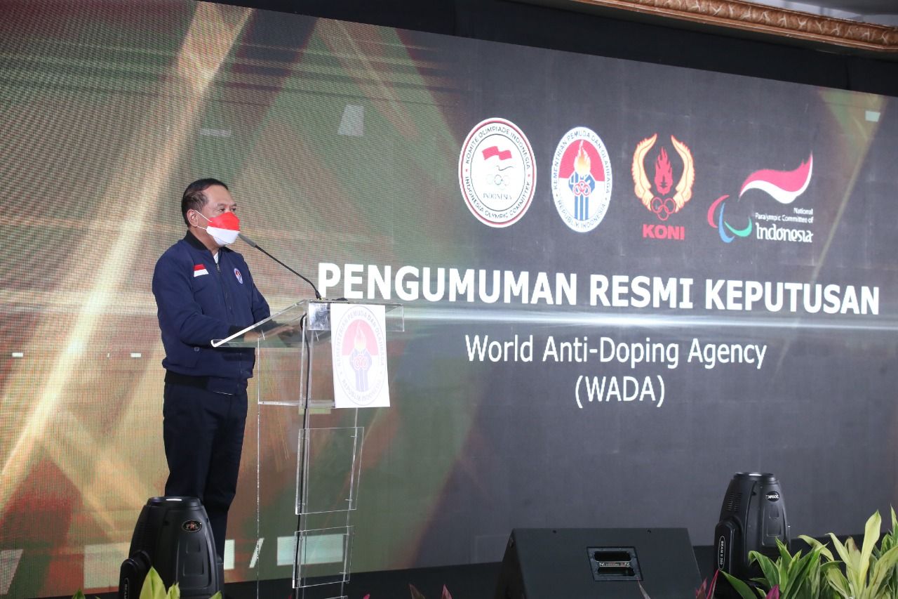 Kemenpora Umumkan WADA Resmi Cabut Sanksi, Bendera Merah Putih Boleh Dikibarkan Lagi di Event Internasional