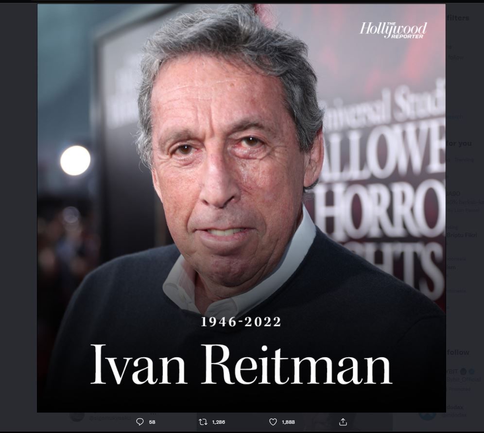 Sutradara Ghostbusters, Ivan Reitman Meninggal Dunia di Usia 75 Tahun