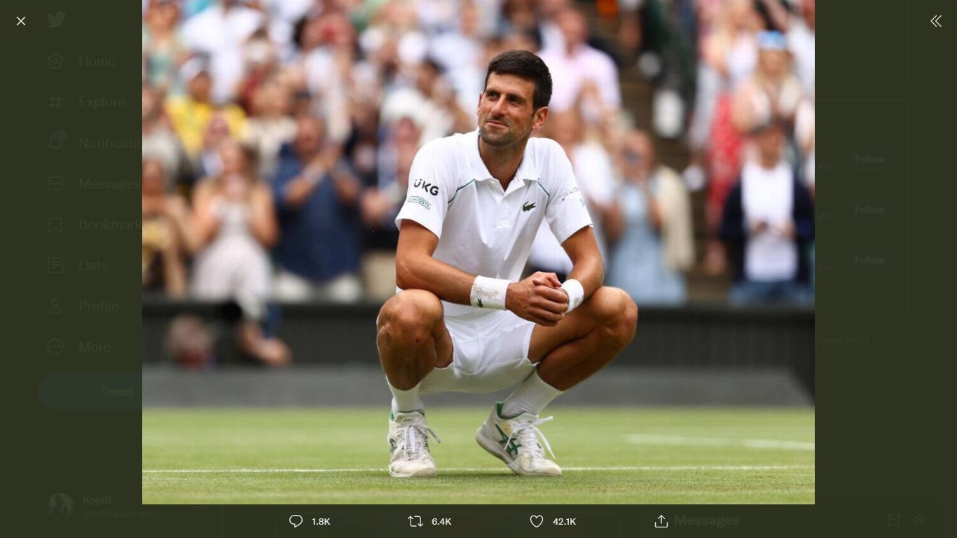 Pergerakan Peringkat Petenis Putra Terbaru, Posisi Djokovic Terancam