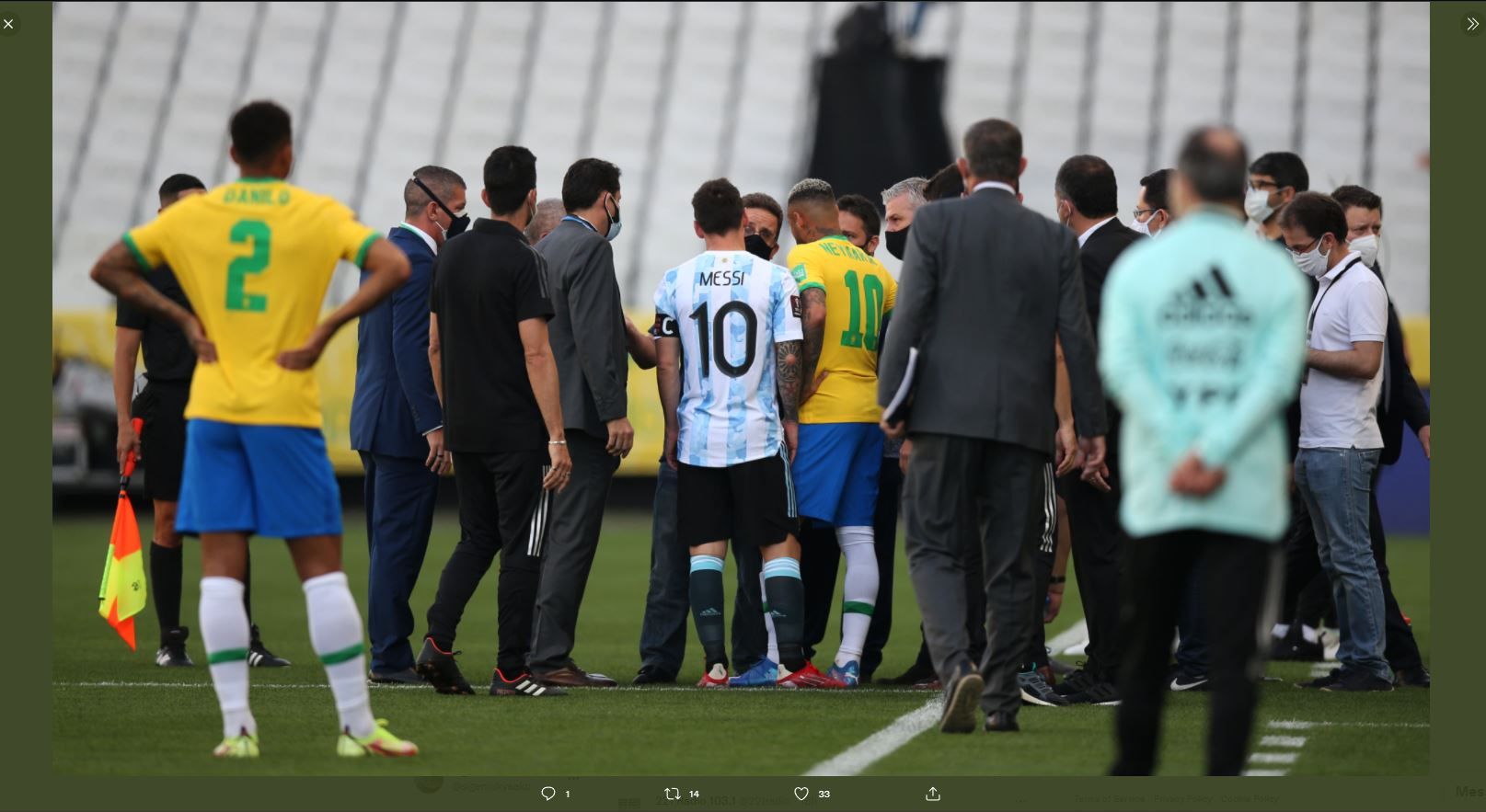 Buntut Ricuh Pertandingan Brasil vs Argentina, Ada 4 Pemain Liga Inggris Dihukum