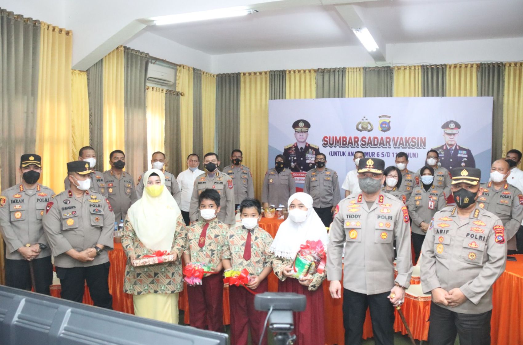 Kapolda Sumbar: Angka Vaksinasi Anak Usia 6-11 Tahun di Sumbar Rendah