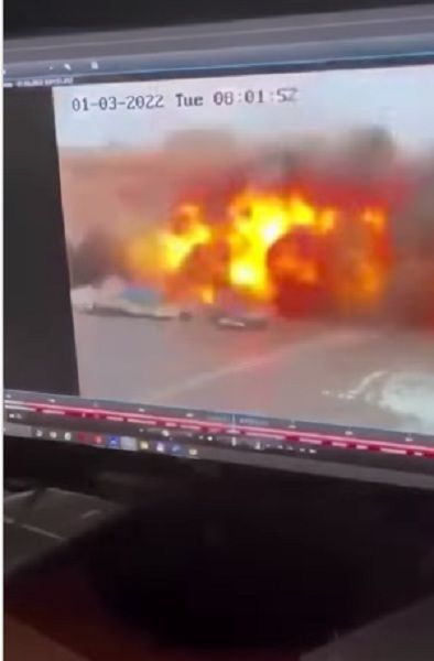 Video Detik Detik Rudal Rusia Bombardir Ukraina