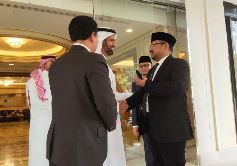 Menag Yaqut Cholil Qoumas Bertemu Menteri Haji Saudi 