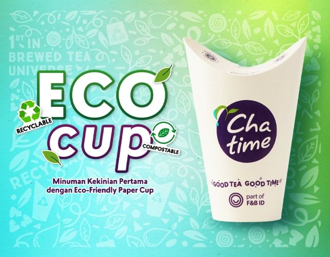 Chatime Tawarkan Cup Ramah Lingkungan, Simpel & Meminimalisir penggunaan plastik