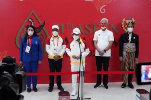 Wapres RI KH.  Ma'ruf Amin Harapkam Kontingen Indonesia Juara umum ASEAN Para Games 2022