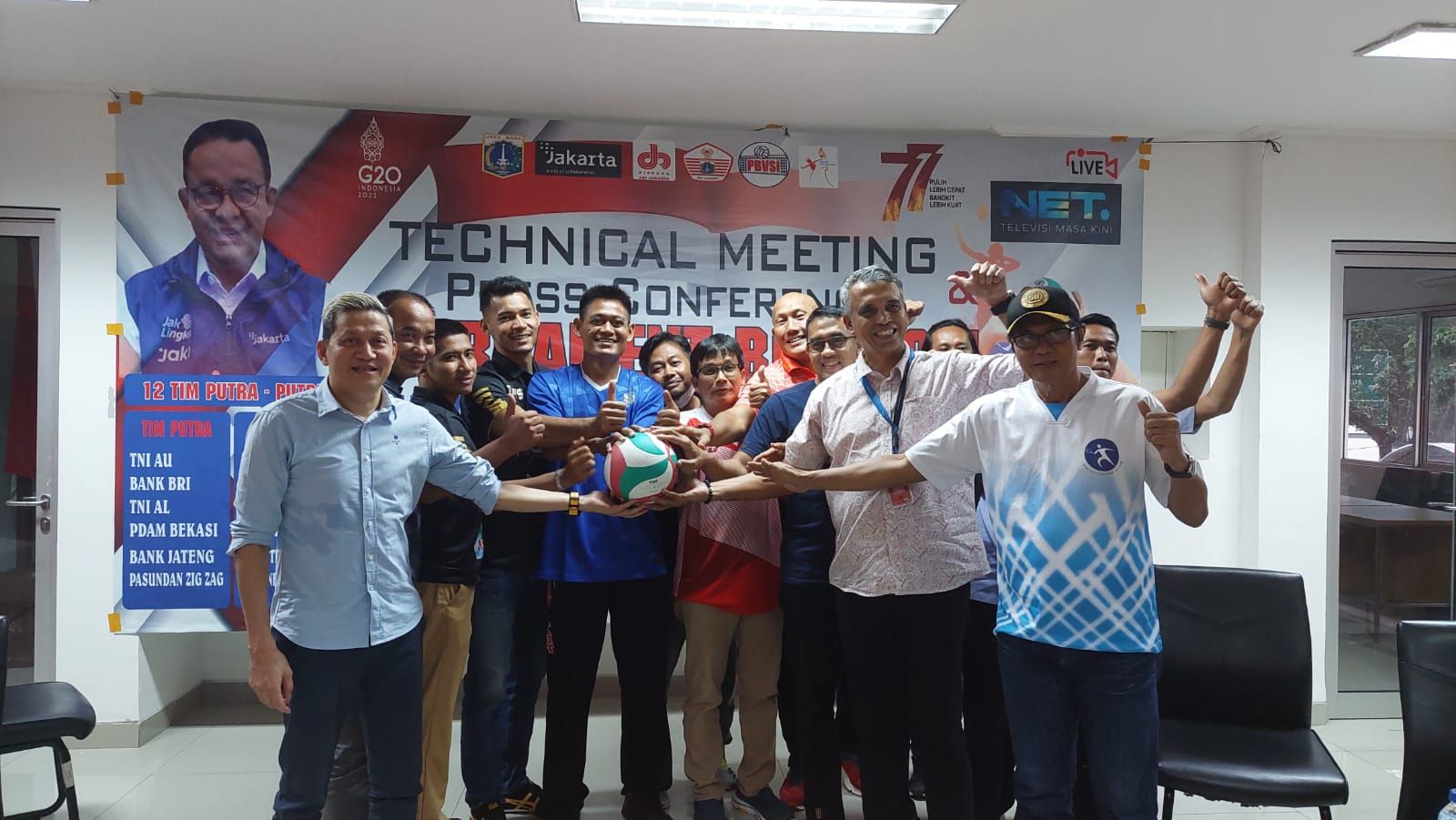Net TV akan Sirkan Langsung Turnamen Kemerdekaan Bolavoli Piala Gubernur Antar Perusahaan