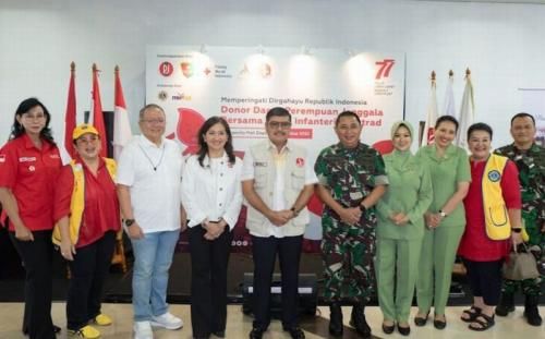 Kostrak TNI Gelar Donor Darah di Depok