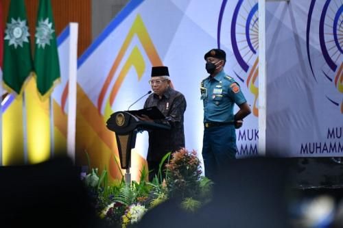 Wapres RI KH. Ma'ruf Amin Tutup Muktamar Muhammadiyah ke 48 di Solo