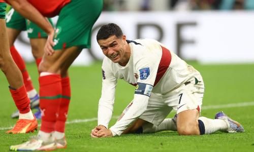 Portugal Dikalah Maroko, Cristiano Ronaldo Menangis!