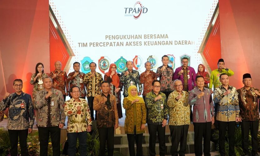 TPAKD Jatim Gelar Rakorda, Kukuhkan 7 Tim Percepatan Akses Keuangan Daerah