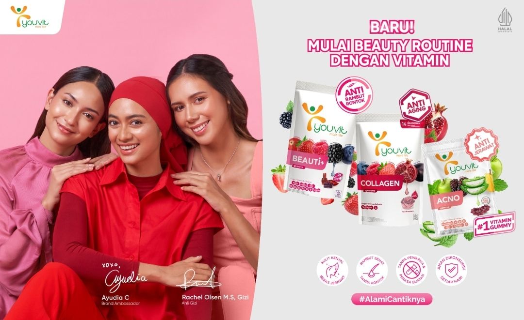 Youvit Beauty Vitamins Hadir Untuk Memudahkan Perawatan Kulit & Rambut Wanita Indonesia