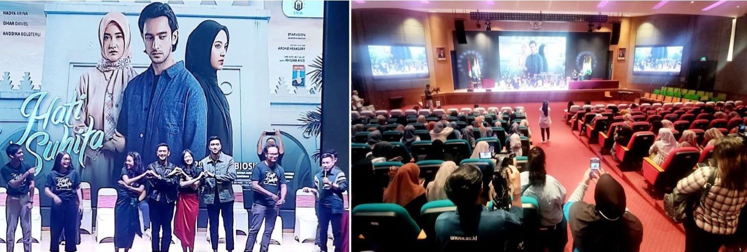 Para Pemain Film Hati Suhita Sapa Masyarakat Surabaya, Temani Nobar