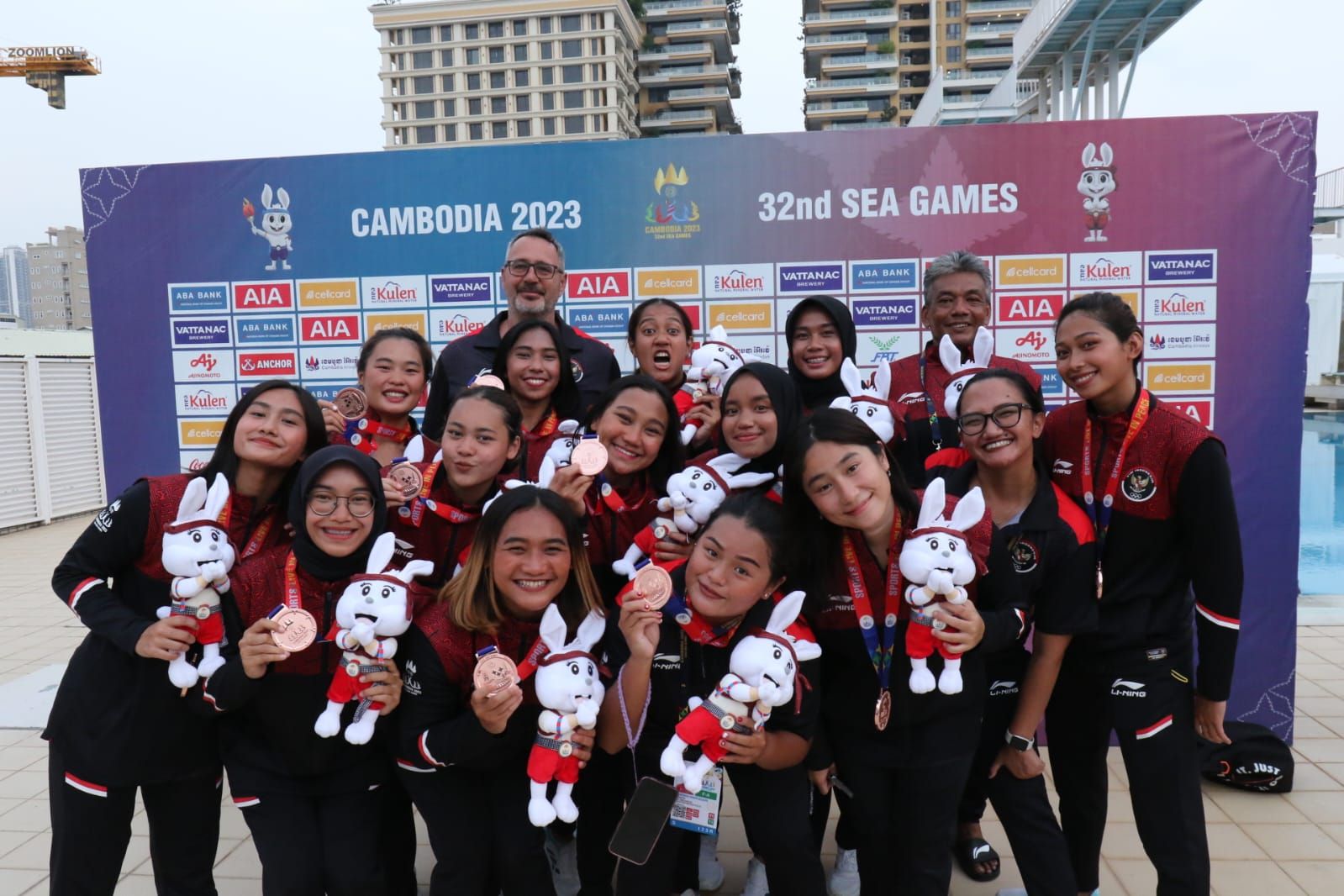 SEA Games 2023 : Timnas Indonesia Polo Air Putra Sabet Medali Perak Dan Putri Perunggu