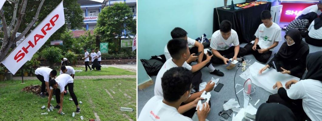 Sharp Gelar Ecobition Workshop di SMAN 6 Palembang, Dukung Pemkot Kurangi Sampah Plastik