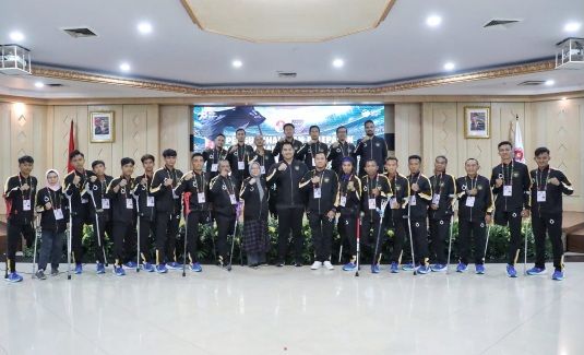 Menpora Dito Melepas Tim Nasional Garuda INAF U-23  untuk Tournament Artalive Challenge Cup Amputee Football 2023 