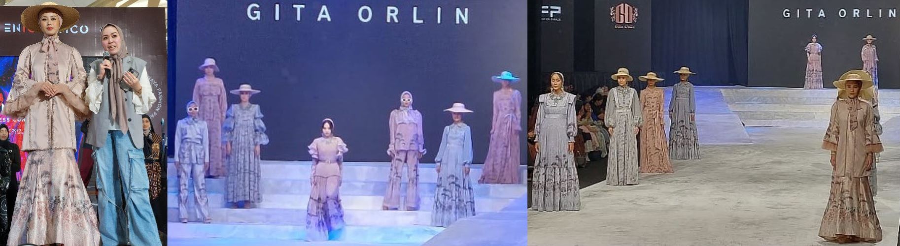 Gita Orlin Tampilkan Savanna Series di Surabaya Fashion Parade 2023