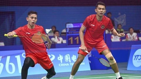 Ganda Putra  Bulutangkis Fajar/Rian Gagal ke Semifinal Asian Games 2023