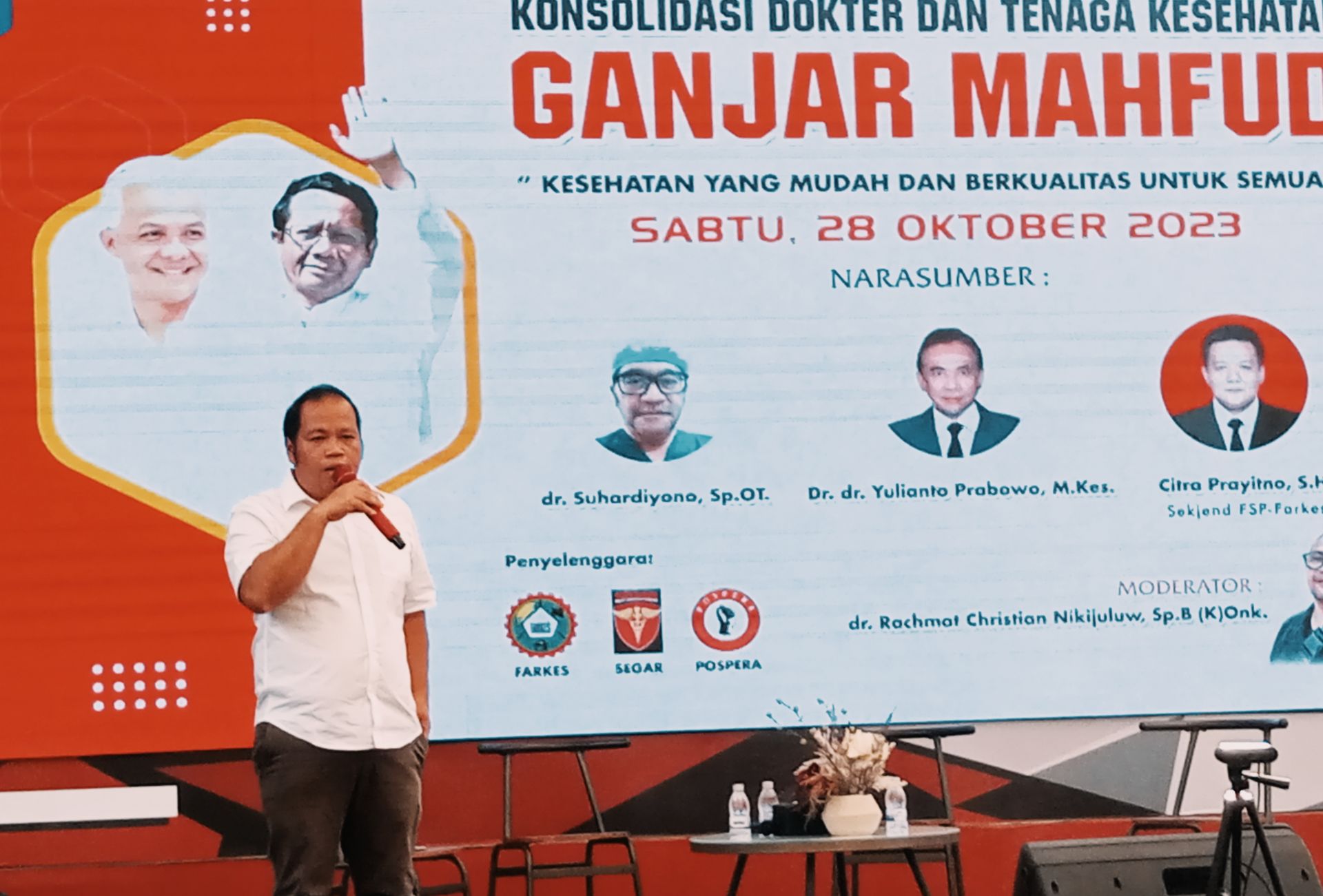 Konsolidasi Tim Medis dan Kesehatan, Bona Ventura: Kami Menyerukan Pemilu 2024 Riang Gembira dan Pemilu tanpa Intervensi!