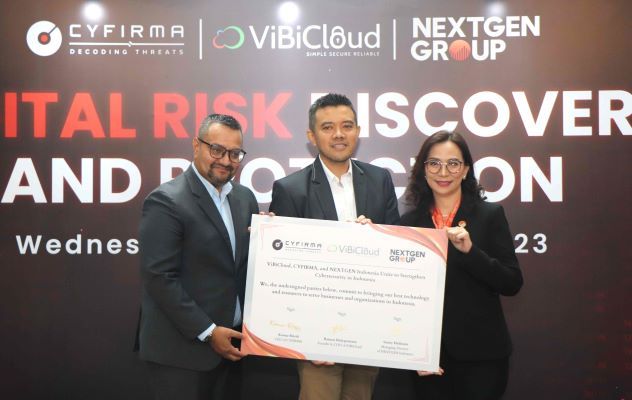 ViBiCloud, CYFIRMA dan NEXTGEN Indonesia Perkuat Keamanan Siber di Indonesia