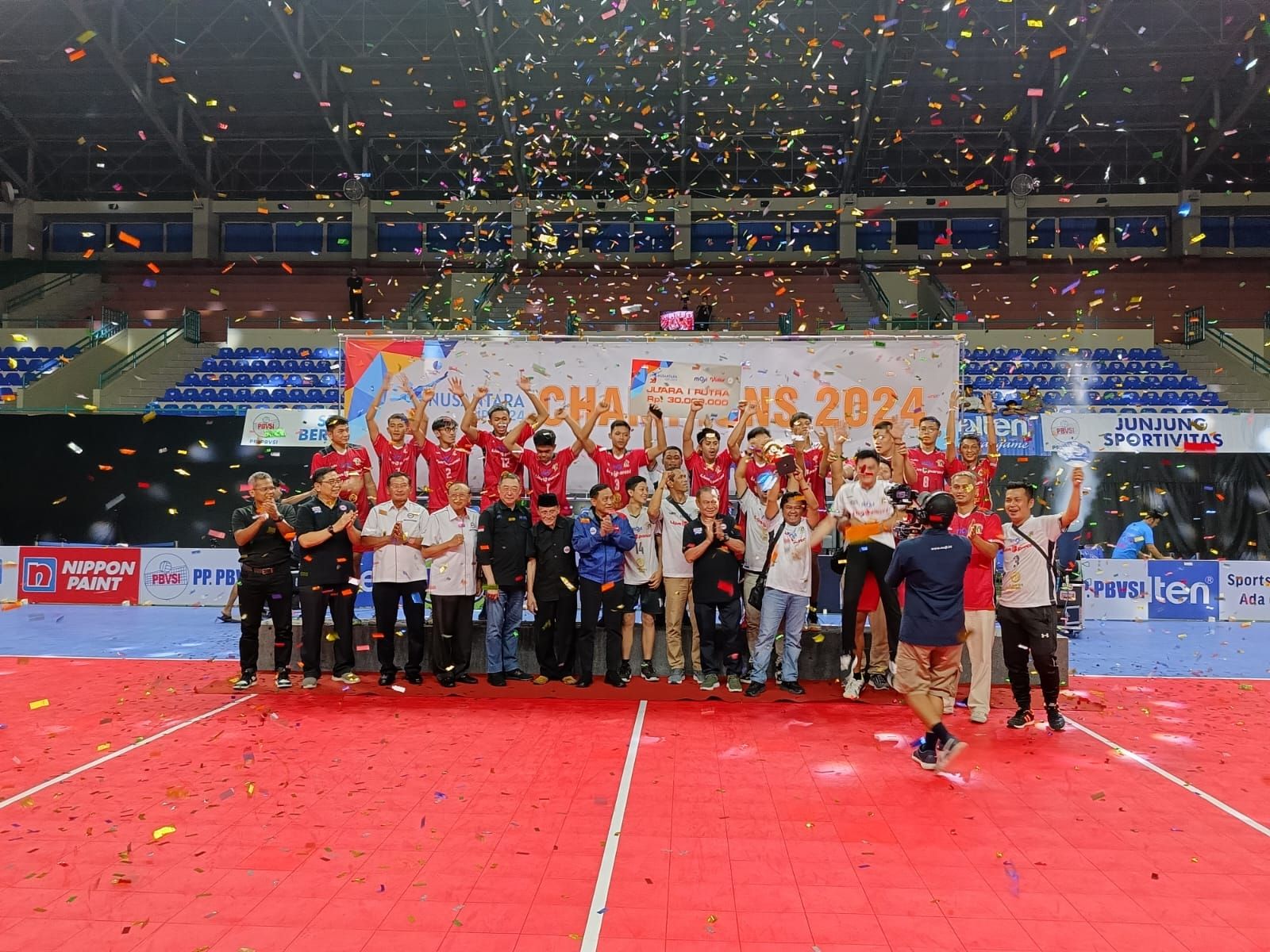 Kejuaraan Bolavoli Nusantara Cup 2024,  Tectona Raih Gelar Juara Putra!