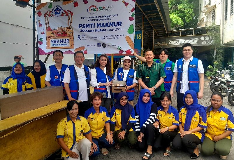 PSMTI Gandeng ILMCI Gelar Makan Murah Rp 2000, Masyarakat Duri Kosambi Antusias!