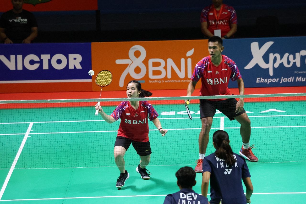 BNI BAJC 2024:  Taufik/Clairine Buka Keunggulan Indonesia Atas India