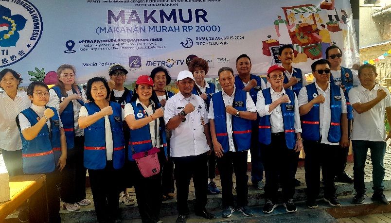 Warga Pademangan "Serbu" Makmur ke-5 PSMTI, Lusi Oey: Antusias Masyarakat Luar Biasa, 2.200 Paket Nasi Ludes!