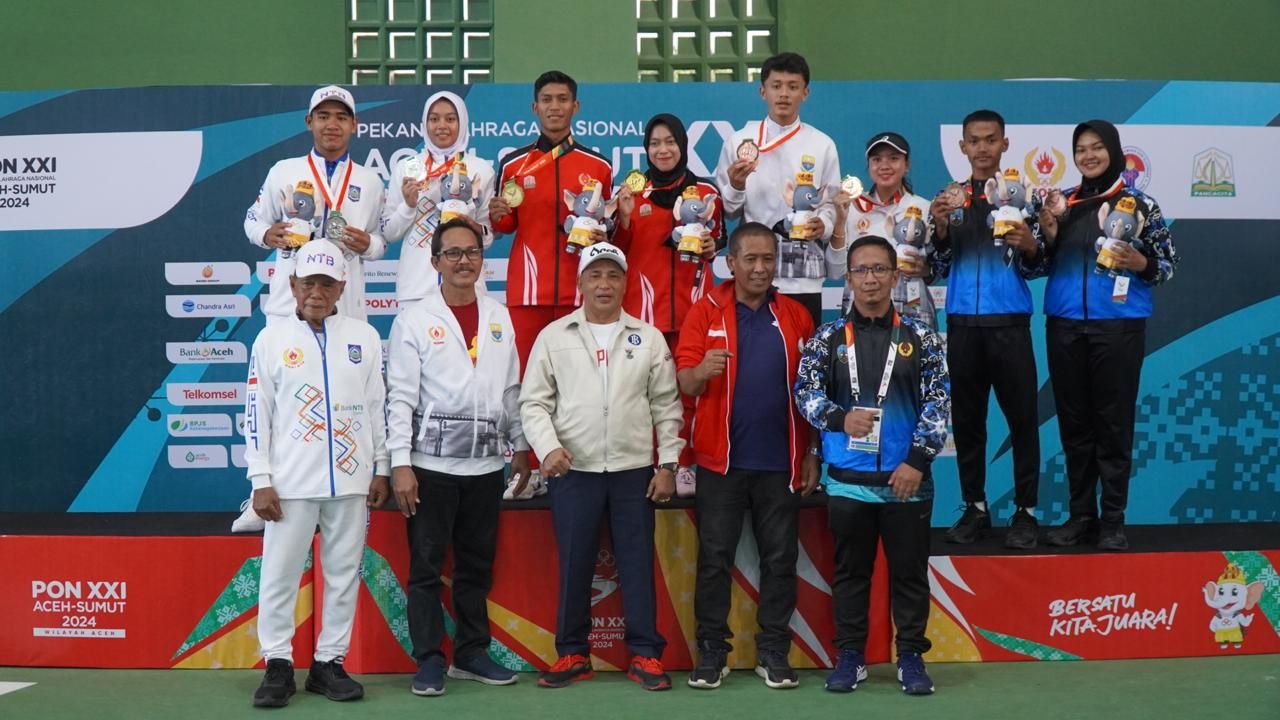 Ganda Campuran Soft Tenis PON 2024 : Aceh Sabet Emas, NTB Kantongi Perak