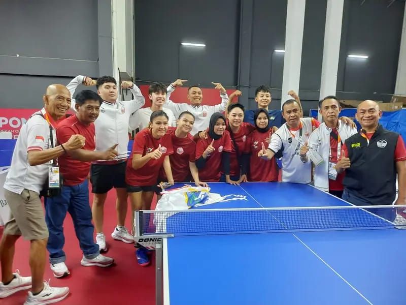 Tenis Meja PON XXI: Jakarta Juara Umum, Raih 3-1-2 Medali